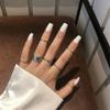 7Pcs Bohemian Creative Retro Simple Multi-Layer Opening Cross Twist Ring Set Jewelry For Women Geometric Ring