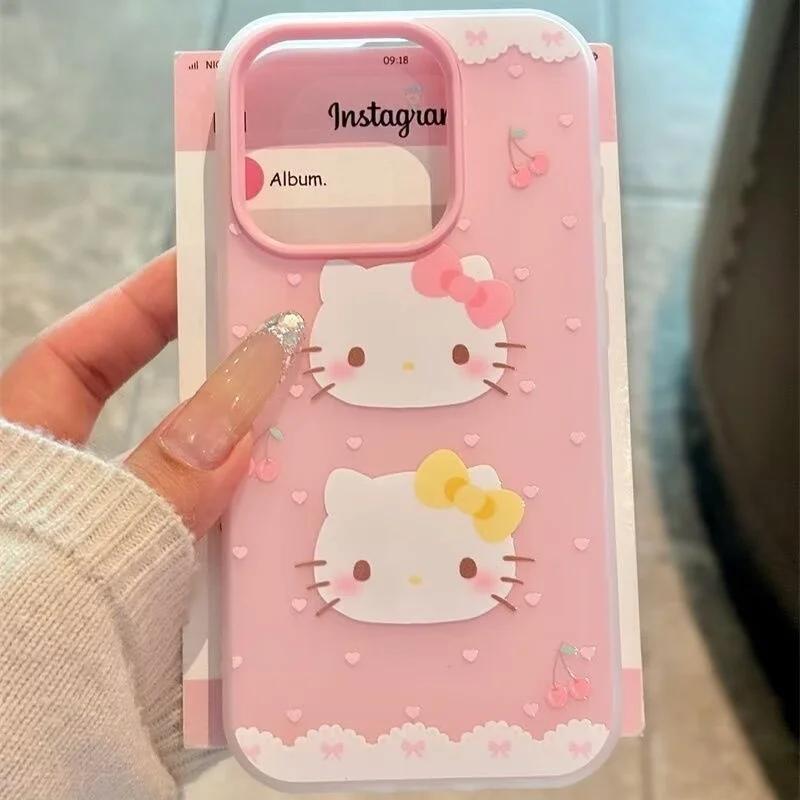 2 IN 1 Hello Kitty Case For Motorola Moto Edge 50 FUSION NEO 60 Pro G84 G64 G54 G73 G24 E13 G14 G23 5G Phone Cover Lovely Candy