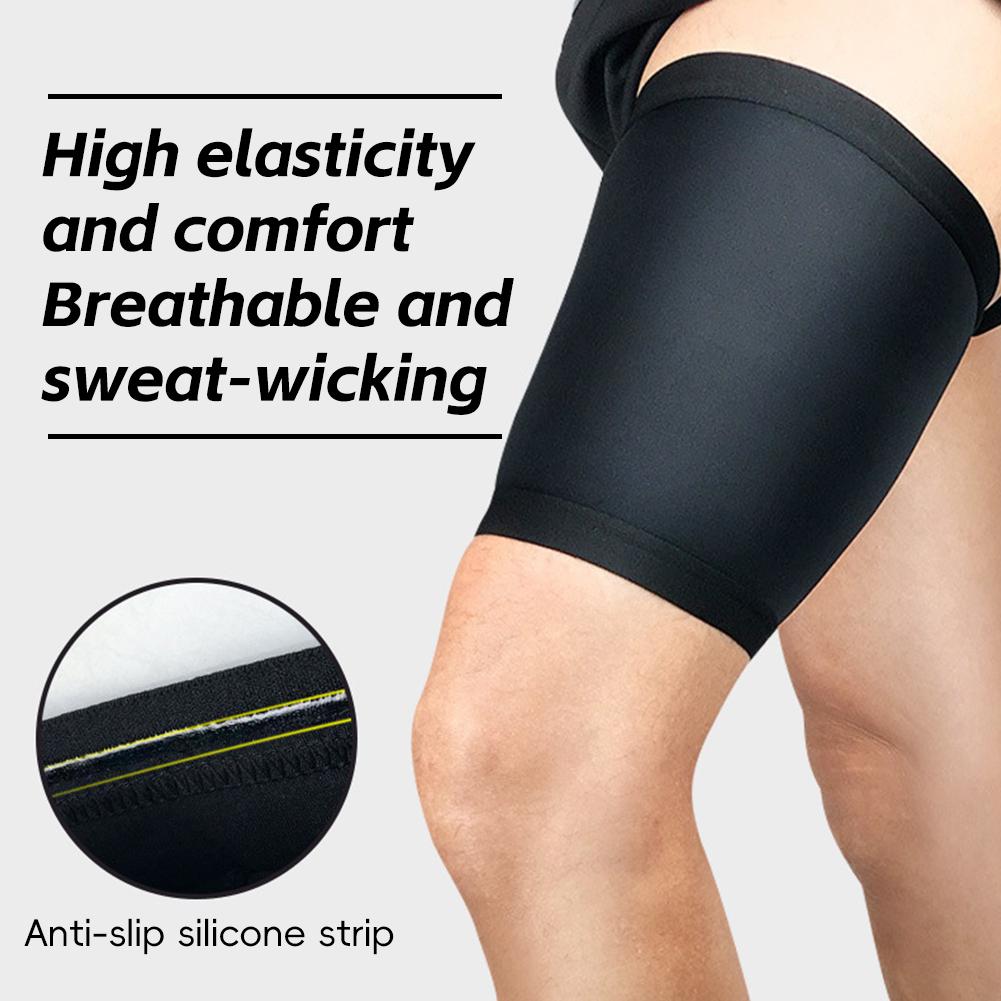 1PC Sports Compression Leg Guard With Anti-Slip Silicone Strips Elastic Warm And Anti-Strain Leg Guard For Ball Games