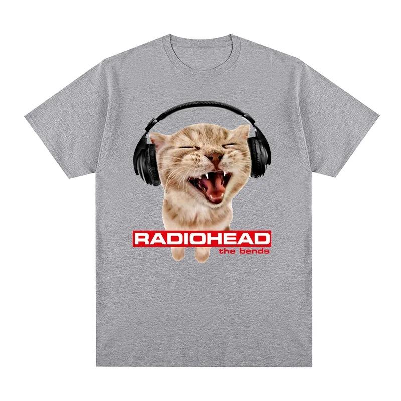 Radiohead The Bends Vintage TShirt Orange Cat Concert Fan Gift 100 Cotton Mens TShirt New TShirt Womens Top Tshirts