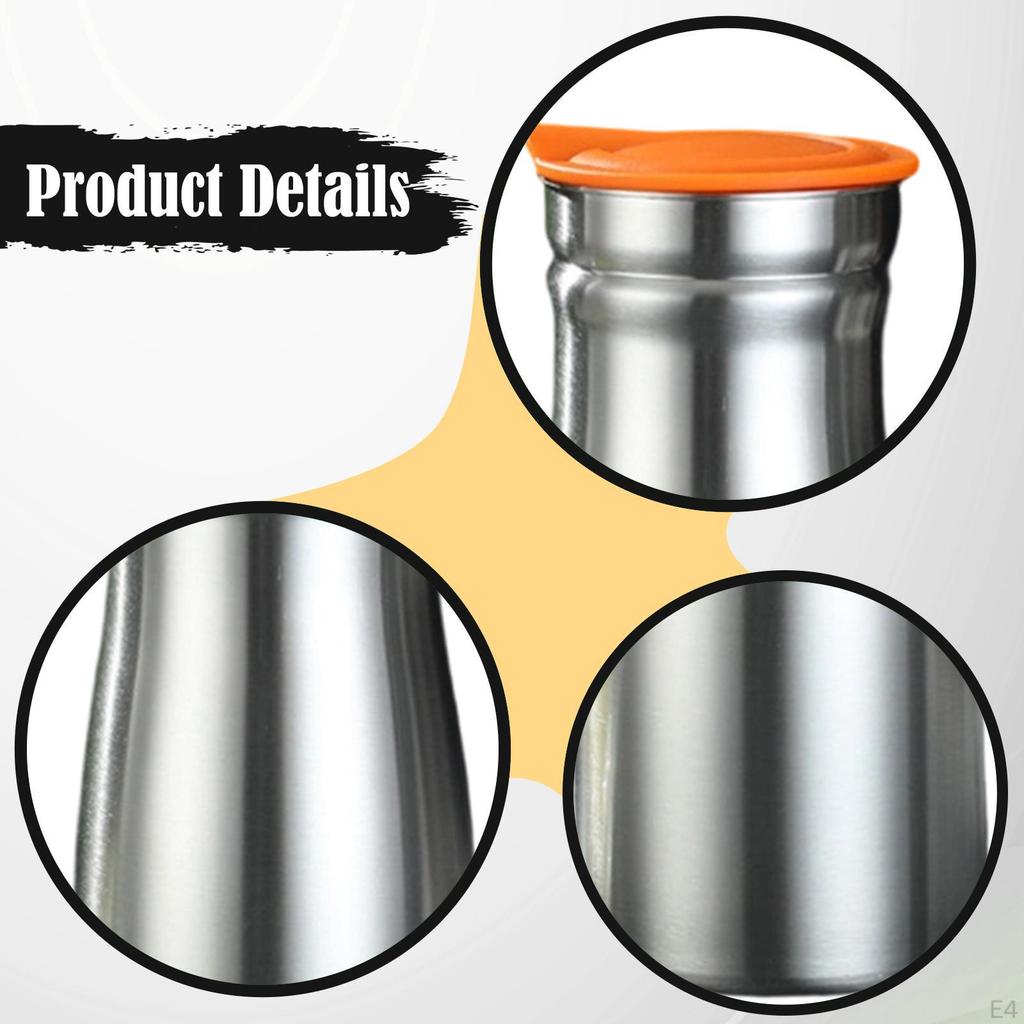 0.8 Liter Stainless Steel Insulated Carafe, Coffee Pot for Cold Drinks, Leakproof Lid, Beverage