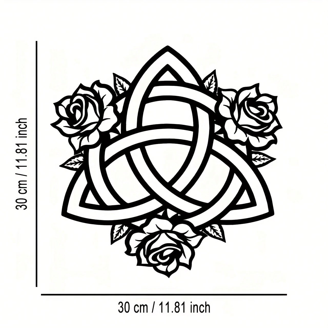 

Celtic Knot Iron Wall Art Abstract Metal Rose Home Decor різнокольоровий