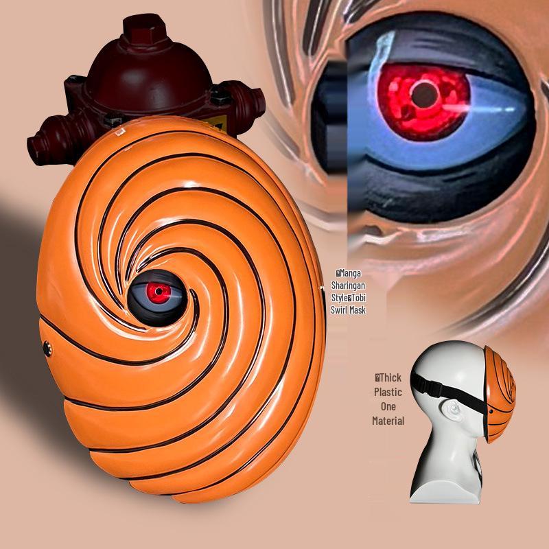 Leuchtender Uchiha Madara Obito Tobi Weiße Maske - Naruto Anime Halloween Requisite