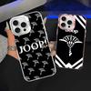 High-End-Modemarke J-Joops Logo Handyhülle Für IPhone 17 16 15 14 13 12 11 Pro Max Plus Farbe Silber Hülle
