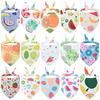 Print Patterns Large Size Polyester Dog Bandana Hat Triangle Towel Bow Tie Winter Party Pet Apparel Accessories