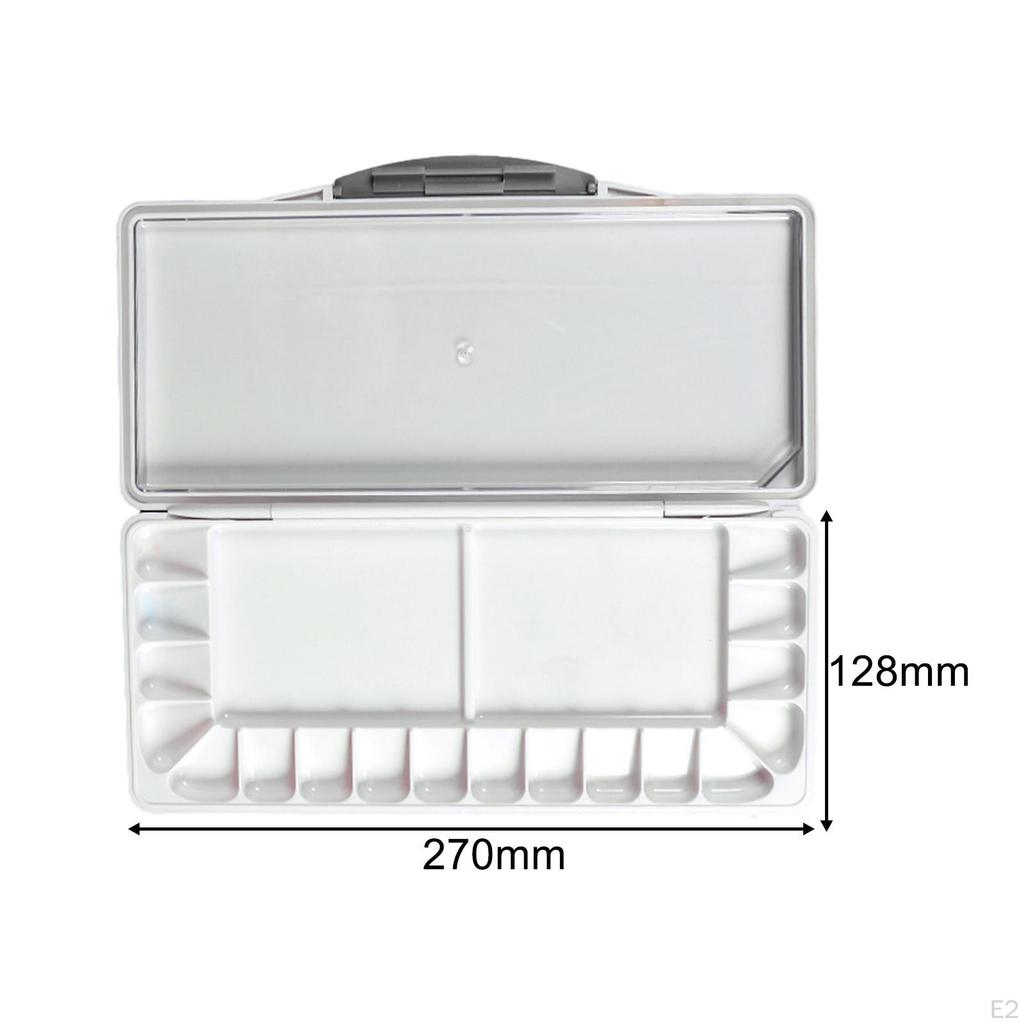Gouache Mixing Tray with Storage for Watercolor Paints, Travel-Friendly Palette
