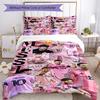 Set Biancheria da Letto Messi Copripiumino Traspirante con Federe Biancheria da Letto Decorativa per Camera da Letto Decorazione Casa Regalo di Compleanno