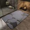 Nordic Style Marble Pattern Diatom Mud Bath Mat - Non-slip, Water-Absorbent, Quick-Drying, Wear-Resistant Foot Mat