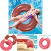 Kids Swim Ring With Ecofriendly Pvc And Large Doughnut Pattern For Pool Activities