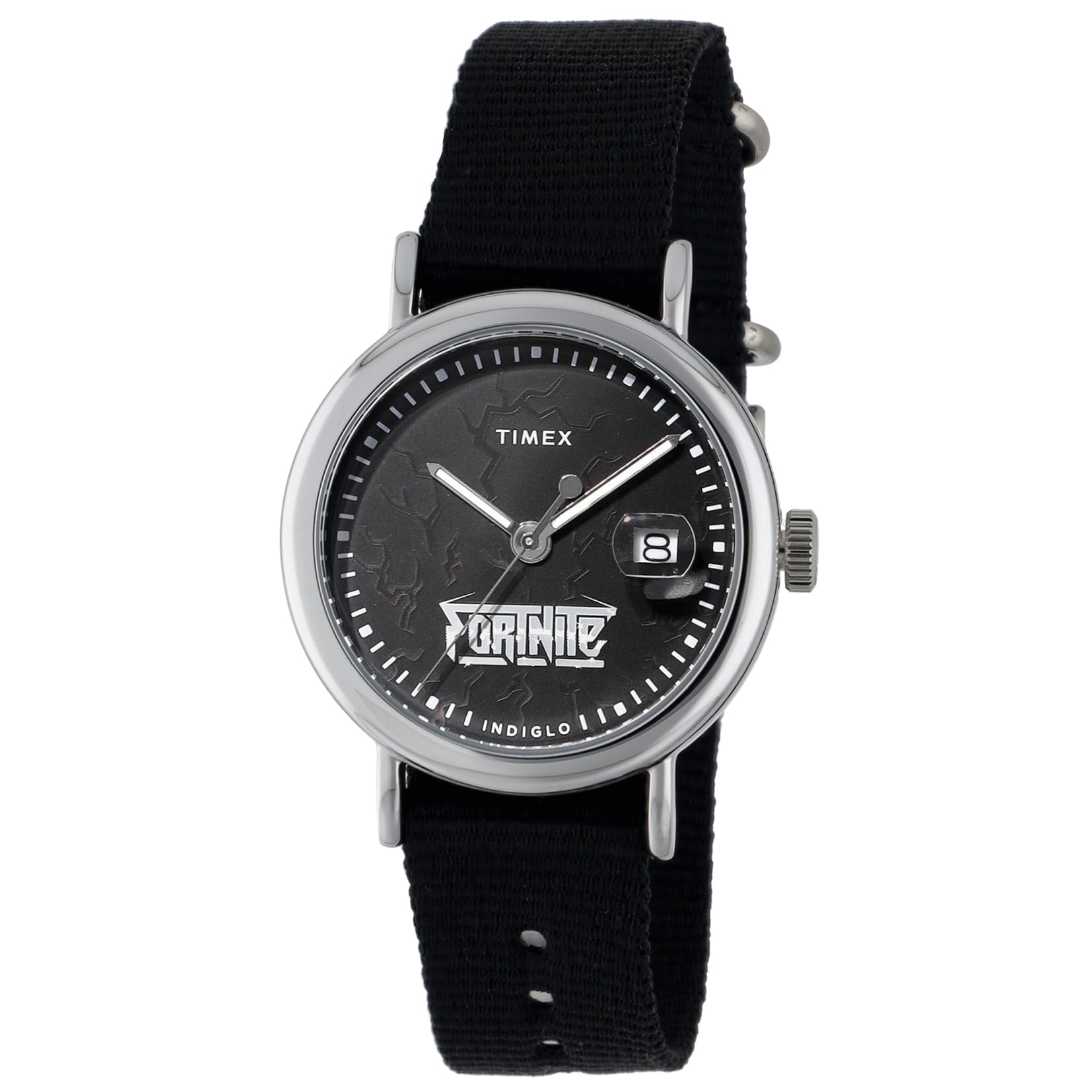 

Кварцевые часы Timex x Fortnite TW2Y46400 – Черные, Унисекс, Водонепроницаемость 5 АТМ, Минеральное стекло чёрный