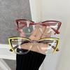 Retro Square Light Eyeglass Frame Women Men Transparent Unisex Glasses For Female Male