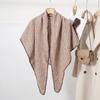 Women's scarf autumn and winter Korean version of versatile high-end triangular shawl fashionable and elegant small plaid dress shawl