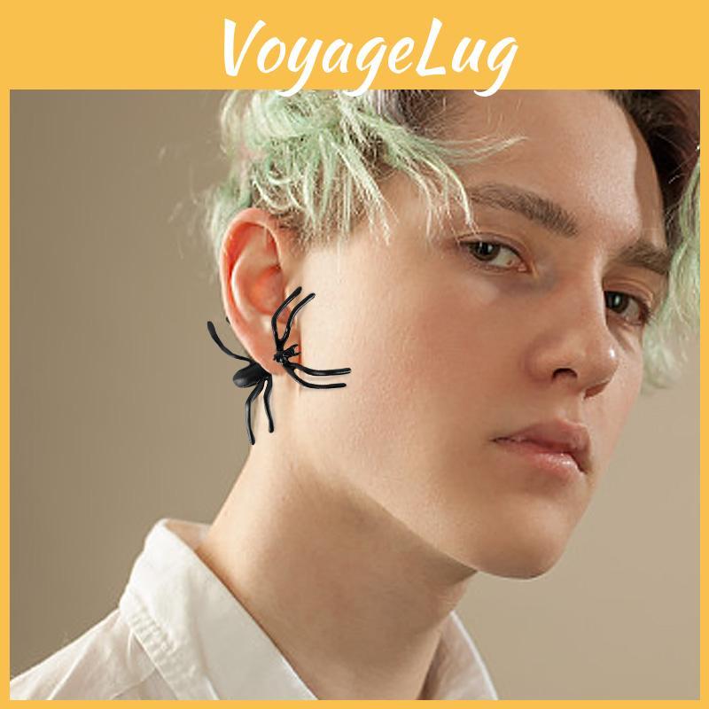 Scary Spider Black Earrings Decoration For Halloween Party Jewelry Fashion Gift