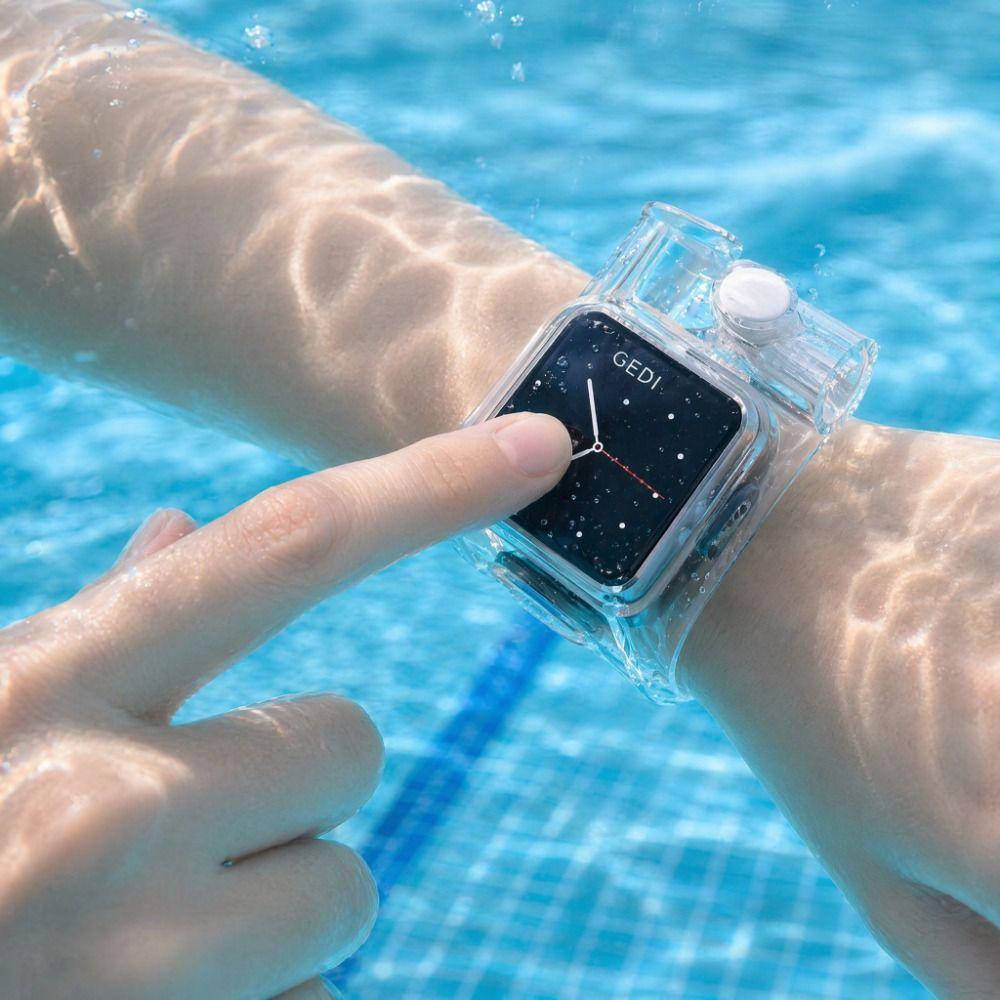 IPX8 Waterproof Swim Smartwatch Protector Portable Underwater Watch Cover Drifting