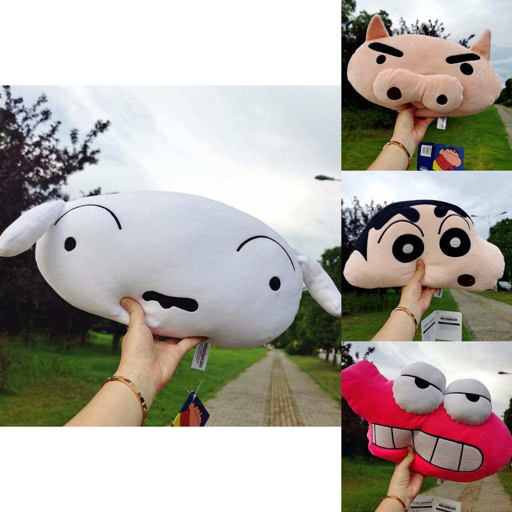 Crayon Shinchan Plush Car Headrest Pillow With Pp Cotton For Vehicle Seat Decor Special Characters Included