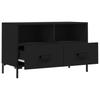 TV Stand Black 80 x 36 x 50 cm Particleboard