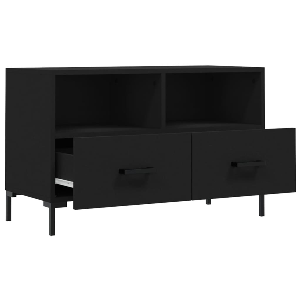 TV Stand Black 80 x 36 x 50 cm Particleboard
