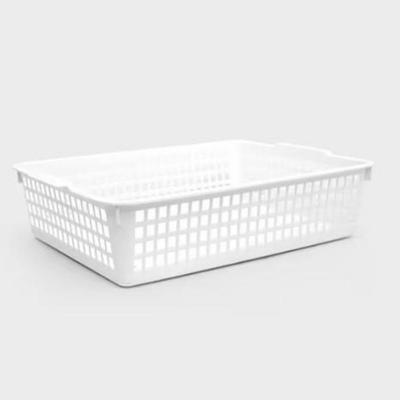 Coș de plasă pentru living nr. 3 alb (25.4 * 33.6 * 8.4 cm)