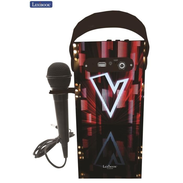 Enceinte Tendance Bluetooth® Portable Avec Micro Et Effets Lumineux The Voice