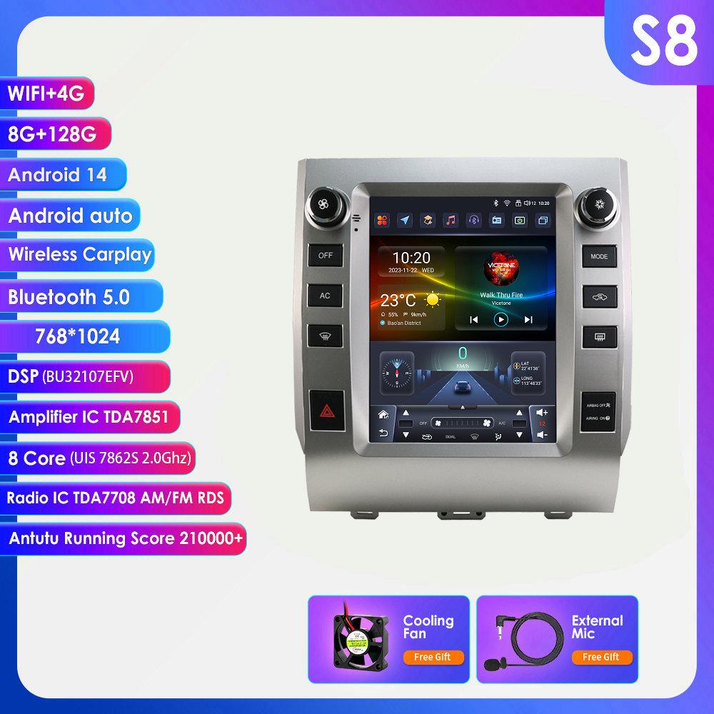 9.7" Vertical Screen Carplay Android HD Navigation for 13-18 Toyota Tundra