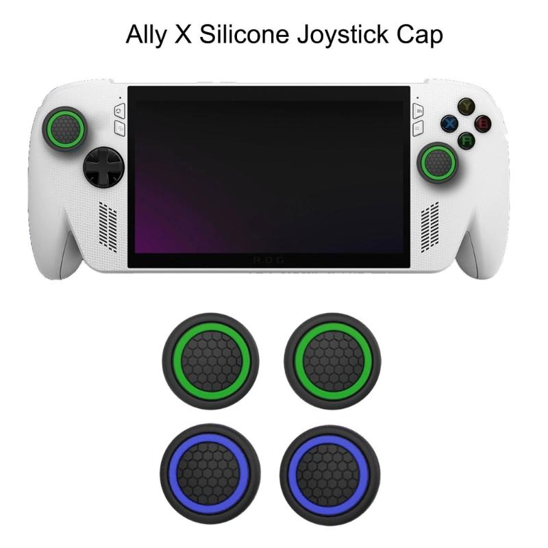 Pack of 4 Silicone Joystick Grip Cap for ROG X Controller Rocker Cover Replacement Thumbstick Protector Cover