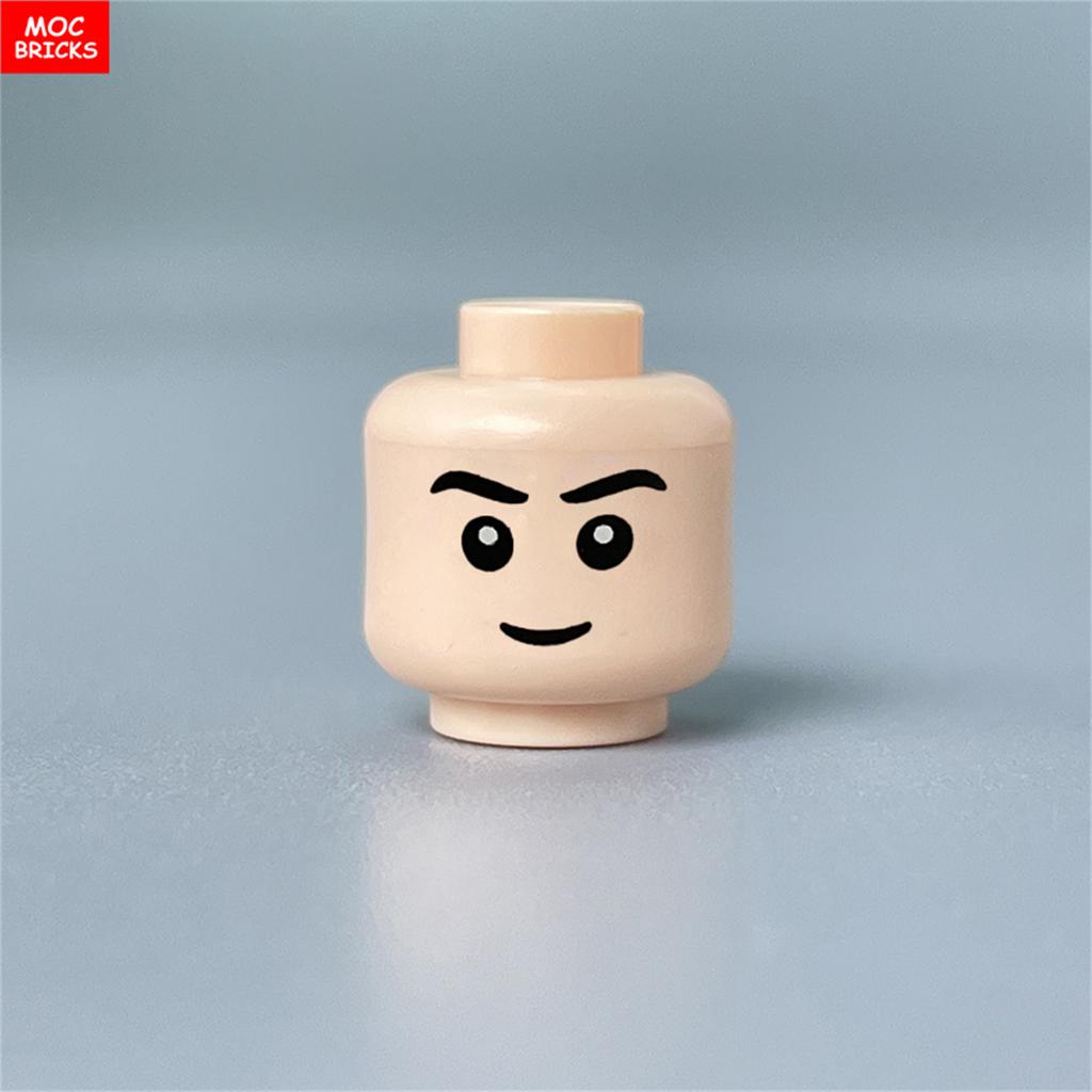 Custom Build Bricks Printed Head Face Expression 4cm Action Figure Body Part DIY Educational Toy Creating Bricks Toysets Ideal For Youngsters Gift
