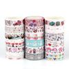 NEW 1PC. 10M Decorative Cute Cats with Cups Valentine Hearts Japanese Paper Masking Washi Tape Scrapbooking Journaling Papeleria