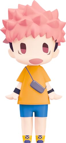 Good Smile Company HELLO! GOOD SMILE Jujutsu Kaisen Yuji Itadori Casual Clothes Ver. Non-scale Plastic Painted Movable Figure