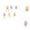 6 Pieces Easter Egg Picks Branches Art Crafts Decoration Cake Topper Sticks for Holiday