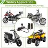 Heated Motorcycle Hand Grips Cover 20-90V Handlebar Cover 6 Gear Adjustable Temperature with Memory Function Metal Heating Film Cloth Black 1 Set