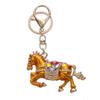 Three-dimensional Horse Keychain Oil Painting Bag Hanging Ornaments Bag Pendant Car Key Chain  Men