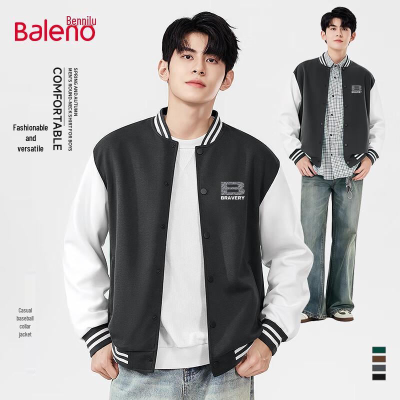 

Baleno Men s Loose-Fit Baseball Jacket M