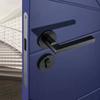 Split Silent Door Lock Door Hardware Black Space Aluminum Door Handle Interior / Bedroom Door Lock