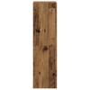 TV Wall Cabinets Set of 4 Rustic Wood Look Particleboard