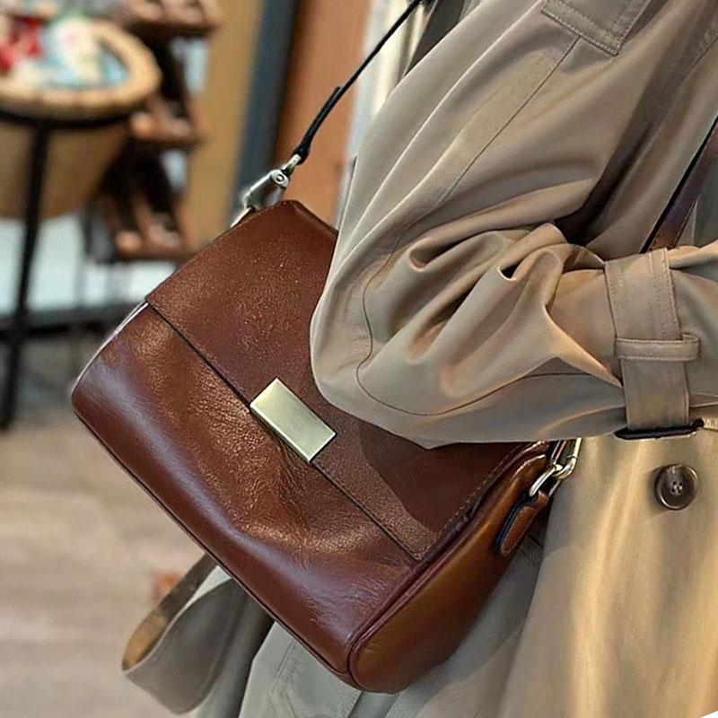 Luxury Women's Bag 2026 New Genuine Leather Women Shoulder Bag Soft Cowhide Crossbody Messenger Bags Fashi Female Handbags