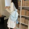 Schoolbag1011 Spring New Canvas Backpack Women's Casual Korean Version Ins Large Capacity Travel Bag College Sports Schoolbag Men