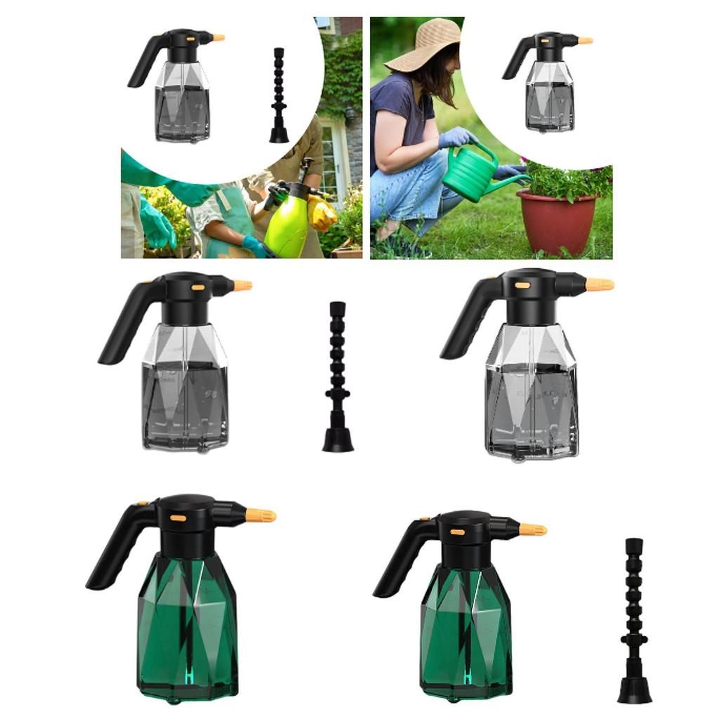 2L Electric Watering Can Foam Sprayer Handheld Portable Ergonomic Handle 14x27cm for Indoor Outdoor Plants Sturdy Labor Saving