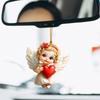 2D Flat Angel Wings Acrylic Ornaments with Golden Rope, Realistic Angle Pendant, Charm Rearview Mirror Hanging Decor,Prety Gifts for Family Friends