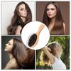 Fine Hair Brush For Women Flyaway Hair Frizz Reduce Comb Boar Bristle With Massage Brush Wooden Handle Personal Hairstyle