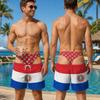 Fun Mens Brazil Venezuela Beach Shorts  Lightweight Swim Trunks Summer Holiday Resort Surfing Pool Vacation Sportswear