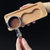 Natural Grinder Base Espresso Tamper Stand Solid Coffee Tamper Bases Wood Material Must Have Tool for Coffee Enthusiasts