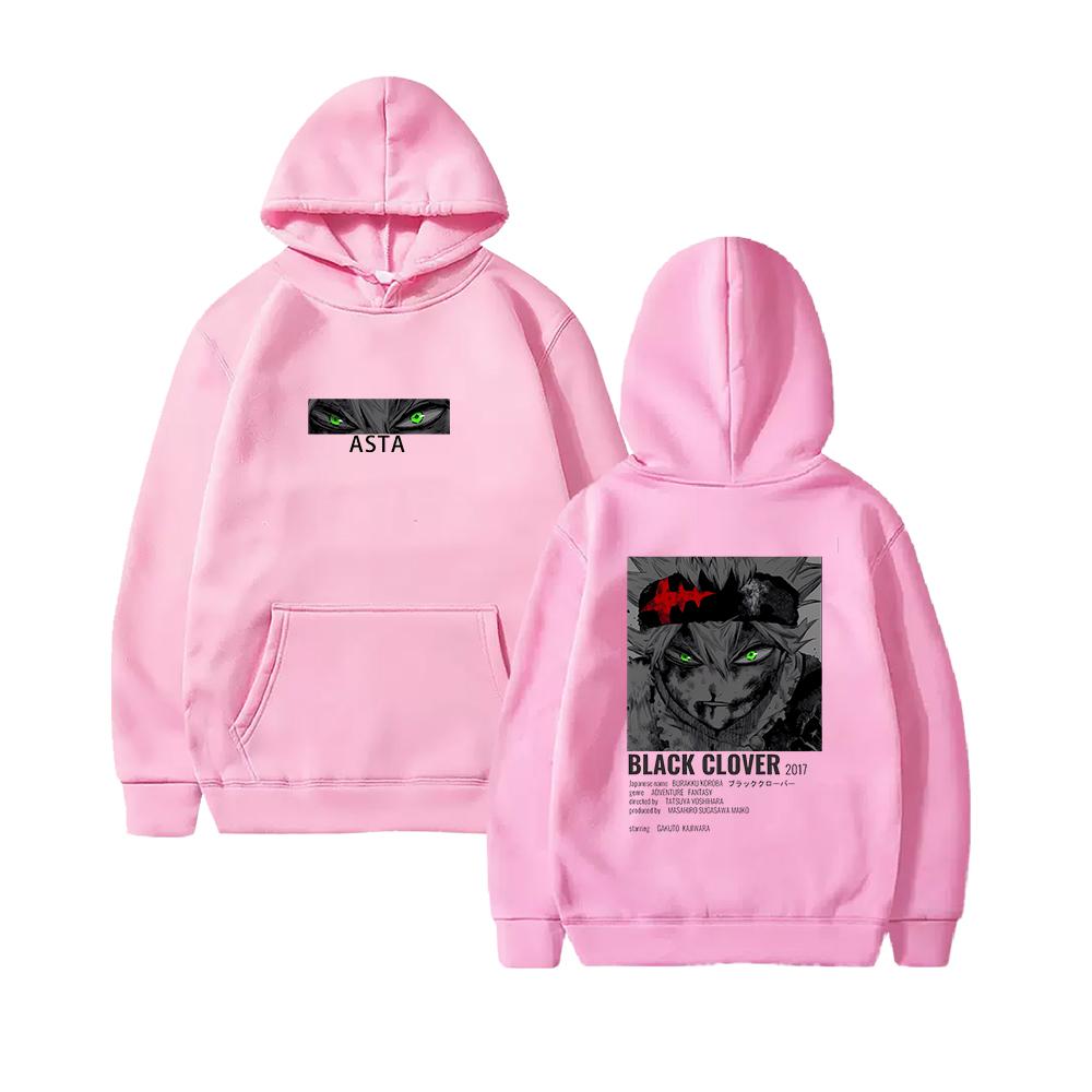 

Anime Black Clover Asta Graphic Printed Hoodies Vintage Oversized Hooded Sweatshirt Long Sleeves Hoodie Men Women Clothes 3XL