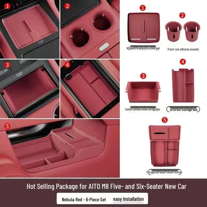 AITO M8 Wireless Charging Anti-Slip Silicone Pad for Car Interior