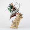 Beautiful Attack On Titan Levi Ackerman Figure Tree Trunk Standing Battle Version Collectible Statue With 3d Maneuver Gear For Anime Fans