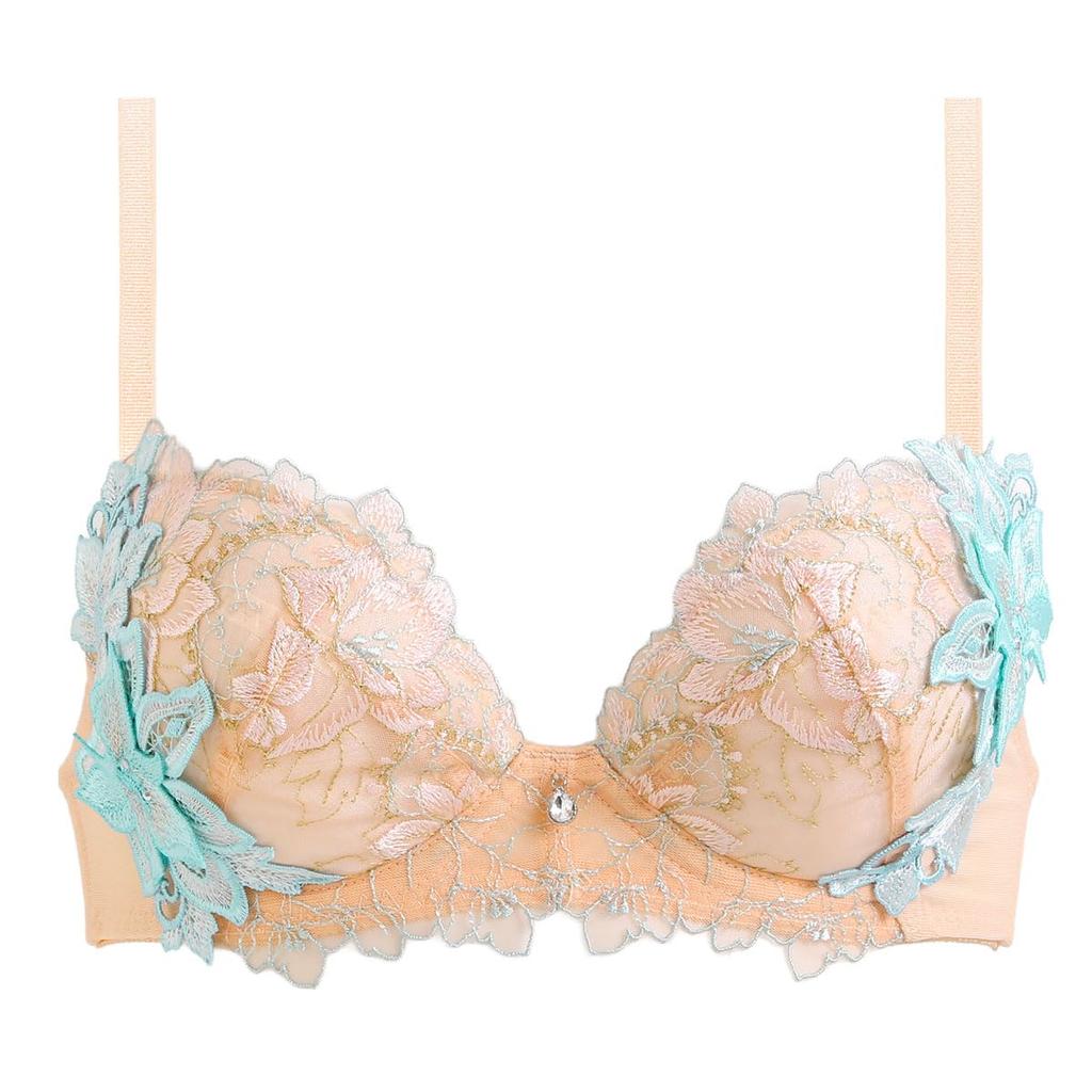 Himiko 028 Series Plus Underbust Lingerie Bra, Sizes, 80, B, C, D, E, F, (OR-Orange, C75)