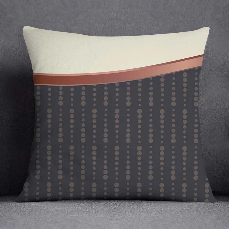 

Серия Геометрические цветы и растения Узор Наволочка для подушки для украшения дома Квадратная наволочка Чехол для подушки для дома и офиса 66x66cm