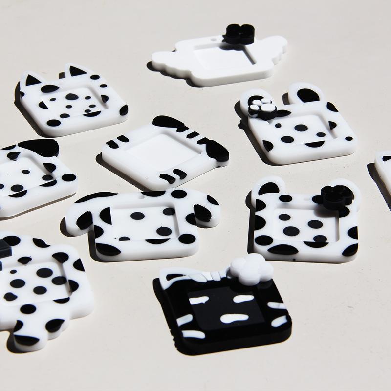 WTEMPO DIY Resin Animal Ears Shaped Design Mold Puppy Kitten Cute Pet Photo Frame Pendants Making Mold Silicone Mold for Pet Lover and Pet Adopters