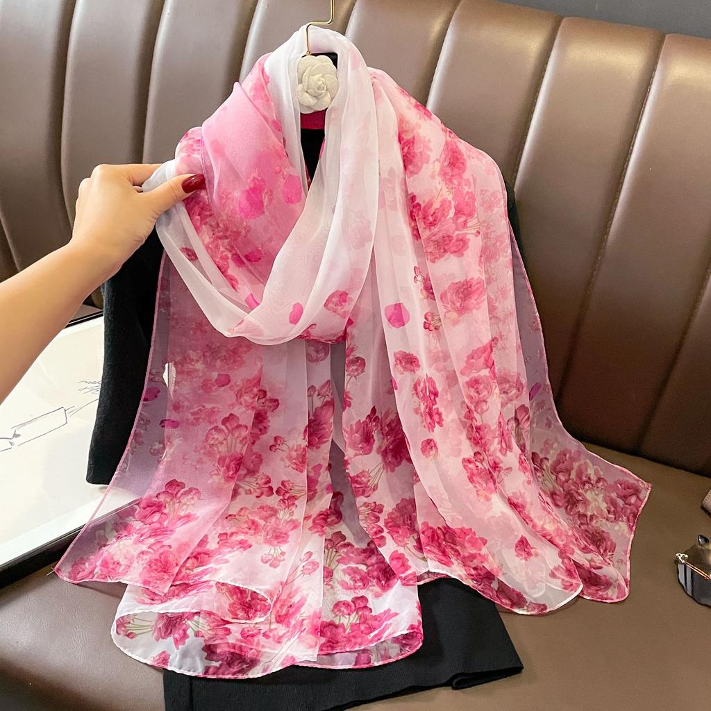 New Fashionable Scarf Muslim Women Chiffon See-through Hijab Islam Scarfs Spring Pashmina Fashion Headscarf Shawls