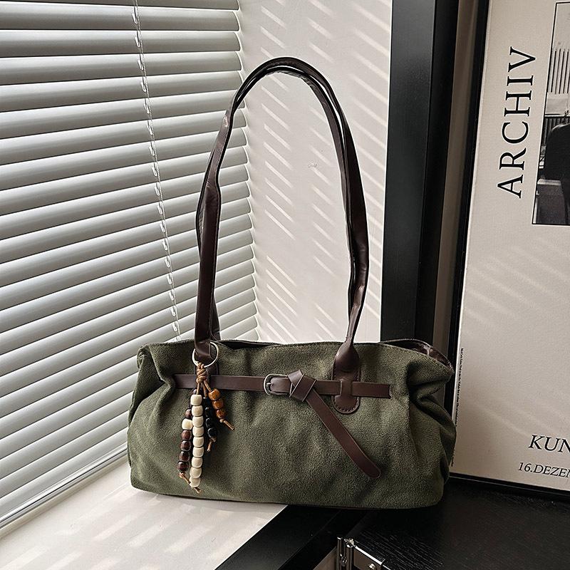 Retro Nische Handtasche Herbst neu große Kapazität Pendeln einfach Schulter Unterarmtasche Tragetasche