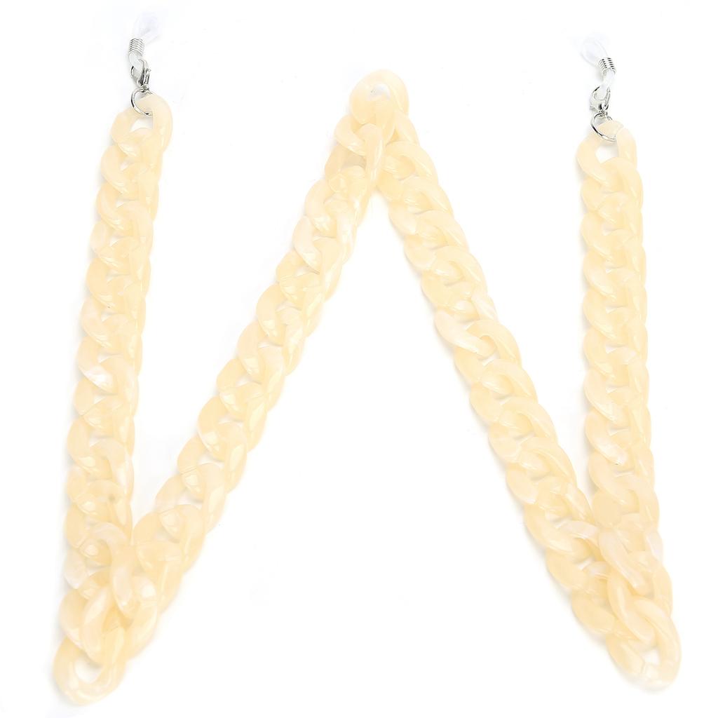 AntiLost MouthMuffle Chain Lanyard Sunglasses Eyeglasses Reading Glasses Holder Chain(Beige )